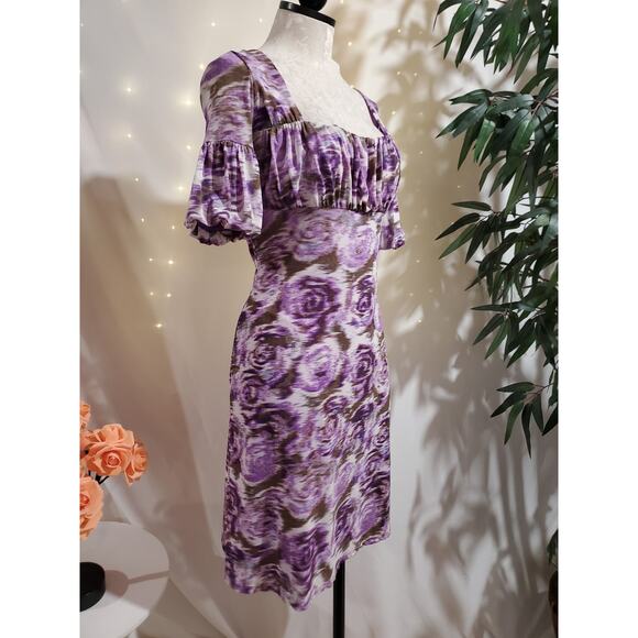 Vtg INC International Concepts Y2K Mesh Milkmaid Babydoll Dress S Fairy Grunge - Picture 2 of 12